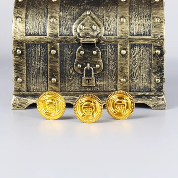 100gab Karību jūras Pirāti Kaklarota Jack Sparrow Acteku Monētas Medaljons Vintage Zelta, Bronzas Silve Kulons Vairumtirdzniecība