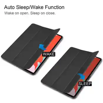 Gadījumā ar Apple ipad pro 12.9 2018. gada 3. paaudzes Pārsegu Tablete Magnētiskās Čaulas Sleep/Wake Lietā par iPad AA1895 A1896