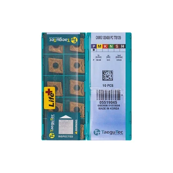 CNMG120408-PC TT8125 Oriģināls TAEGUTEC karbīda ielikt ar labāko kvalitāti 10pcs/daudz bezmaksas piegāde