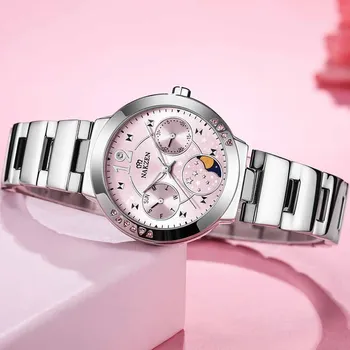 NAKAEN Luksusa Kvarca Sievietes, Dāmas Skatīties rokas Pulkstenis Dzīve Ūdensizturīgs Pulkstenis Pulksteņi Dāvanas Sieviešu Montre Femme Relojes Mujer