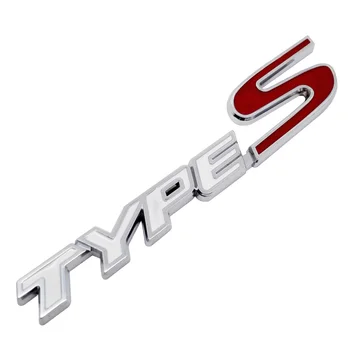 Metāla VEIDA, TIPA S Car Styling Pielāgošanas Bagāžnieka Logo Emblēma Uzlīmes Honda Accord, Acura Civic Spirior Odyssey Spirior CRZ dio