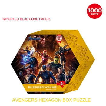 Marvel Disney Sērijas 1000 Gabali Mickey Dekompresijas Importēti Zilā Core Papīra Pieaugušo Jigsaw Plaknes Puzzle ar Zīmējumiem