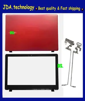 Jauns/Org Sarkana Acer Aspire E5-511 E5-511G E5-511P E5-531 E5-551 E5-551G E5-571 E5-571G LCD back cover+Priekšējo bezel+Eņģu komplekts,Sarkans