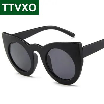 2020 Jaunu Kaķu Acu Sieviešu Modes Saulesbrilles Zīmolu Vīriešu Vintage Black Lielajam Cateye Brilles, Aizsargbrilles Sexy UV400
