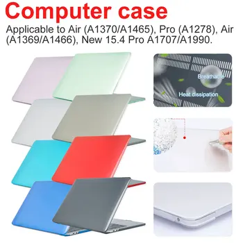 Ūdensizturīgs Gadījumā Crystal Caurspīdīga Notebook Case for MacBook datori un biroju Pro Gaisa 11 12 13 15 Gaismas Klēpjdatora Vāka