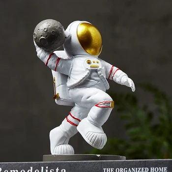 Jauno Ziemeļu Sveķu Radošo Astronauts Skulptūru Statuetes Veikalā Amatniecības Galda Home Decoration Accessories Mūsdienu Dzimšanas Dienas Dāvanu Karikatūra