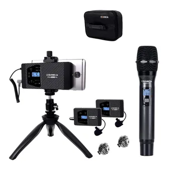 Bezvadu Viedtālrunis Mikrofonu Sistēma Comica SPM-WS60 Rokas Mikrofons iPhone, Samsung, Huawei Mobilie Telefoni