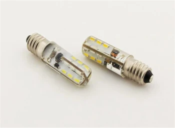 10PCS DC2.7~6V E10 LED Silikona Spuldzes Kukurūzas spuldzes 5v LED E10 3 V 4.5 V LED E10 6V DC2.7-6V E10 3014-24SMD 1W DC5V