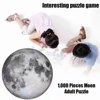 1000pcs Mēness/Zemes Puzles, 3D Grūti Izglītības Rotaļlietas, Atjautības Planētām Puzzle Rotaļlietas Montessori Rotaļlietas Bērniem Dzimšanas dienas Dāvanas