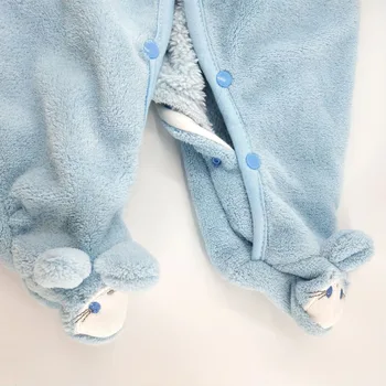 50-57cm atdzimis silikona lelles augstākās Kvalitātes Zīdaiņu Kombinezonus Jaundzimušā bērna Baby svaigi zila plīša lācis romper Apģērbs, Apģērbu Komplekts