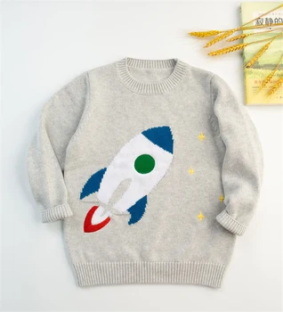 SAILEROAD Raķešu Zēns Džemperis 2-6Years Ziemas Tops Zēniem Bērnu Apģērbu Bērniem līdz 2020. gadam Chirstmas Trikotāžas Džemperis