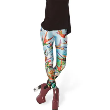 Slim Jeggings Elastīga, Augsta Vidukļa Biksēm Jaunā Sieviešu Modes Drukāt Capri Stiept Izdilis Bikses Tetovējums Sievietes Ķermeņa Clubwear