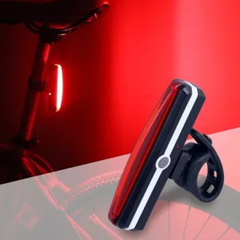 USB Lādējamu Velosipēda Aizmugurējās Gaismas Velosipēdu LED Taillight Ūdensizturīgs MTB Road Bike Astes Gaismas Atpakaļ Lampu Velosipēdu