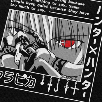 Hunter X Hunter T Krekls Vīriešiem Mīkstu Kokvilnas Gadījuma T-krekls ar Īsām Piedurknēm Anime, Manga Kurapika HxH Velna Acs t-veida Topi Apģērbi Merch