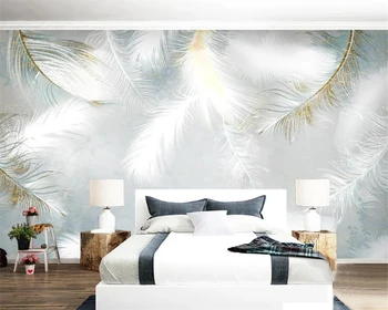 Custom tapetes HD Roku apgleznoti akvarelis spalvas tapetes dzīvojamā istabā fona sienu apdare sienu 3d tapetes