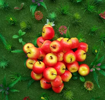 Jaunu simulācijas mini plastmasas viltus augļu un dārzeņu rotas, piederumi mājas arēnā apdare agrīnās izglītības modelis 20pcs