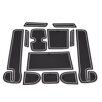 12Pcs Anti-slip ar neslīdošu Automašīnu Gumijas Dekoratīvās Kausa Turētāja Uzlīme Vārtiem Spēļu Pad Durvju Groove Mat SUZUKI SWIFT 2018 Accessorie