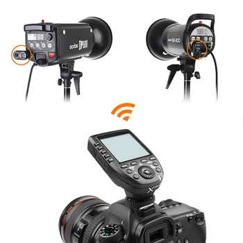 GODOX XPro-C E-TTL 2.4 G Bezvadu High Speed Sync 1/8000s X sistēma, ātrgaitas Flash Trigger + 4x XTR-16 Canon EOS Kamerām