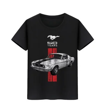 Zēns Meitene Kokvilnas Tshirts Smieklīgi Bērniem Top Tee Mazulis Skeitborda Sporta Teeshirts Mustang 50 Gadiem T-Krekls Ford Auto Logo Drēbes