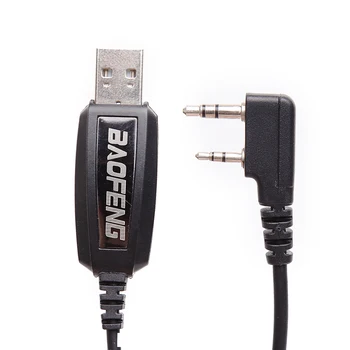 Sākotnējā Baofeng USB Programmēšanas Kabeli Ar Vadītāja CD BaoFeng UV-5R BF-888S UV-82 BF-C9 UV-S9 PLUS Walkie Talkie