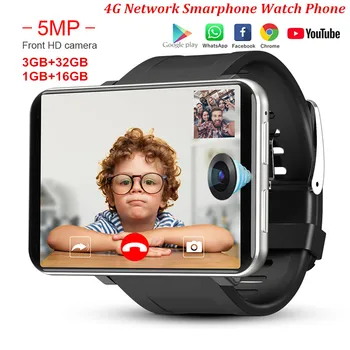 DM100 4G 2.86 Collu Ekrāns Smart Skatīties Android OS 7.1 Tālruņa 3 GB 32GB 5MP Kamera 480*640 Ips Ekrānu 2700mah Akumulatora Smartwatch