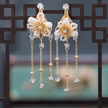 Līgavas Galvassegu Ķīniešu Tradicionālās Matu Crown Set Dragon un Phoenix Aksesuāri, Kāzu Matu Aksesuāri
