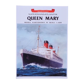 Lielbritānijas Karaliene Marija Kruīzi 3D Papīra Paraugs Kuģa Modelis 1:400 Mēroga Lējumiem trīsdimensiju Papīra Paraugs Rokasgrāmatas DIY Pieaugušo Rotaļlietas