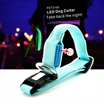 Led kaklasiksna Gaismas Pet Collars 3in1 Viegls-up LED Suņu Collars, Uzturēt Sevi un Savu Mīluli, Droši ar LED, kas Mirgo Apkakle