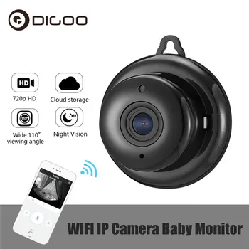 DIGOO DG-MYQ Mākonis Uzglabāšanas 720P WIFI Nakts Redzamības Mini Audio Smart Home Security, IP Kameras Kustības Noteikšanas Signalizācija Baby Monitor
