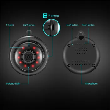 DIGOO DG-MYQ Mākonis Uzglabāšanas 720P WIFI Nakts Redzamības Mini Audio Smart Home Security, IP Kameras Kustības Noteikšanas Signalizācija Baby Monitor