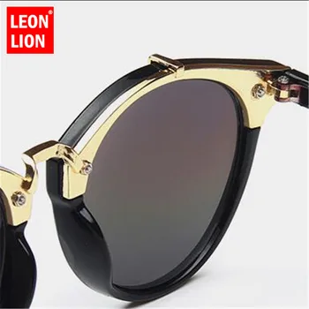 LeonLion ir 2021. Modes Vintage Sakausējuma Saulesbrilles Sieviešu Classic Retro Brilles Street Beat Iepirkšanās Spogulis Oculos De Sol Gafas UV400