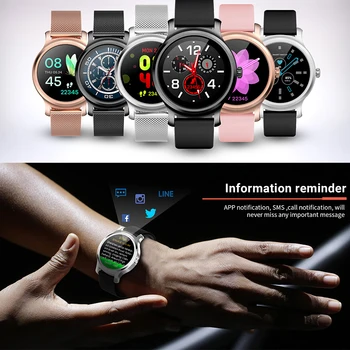 CHKEPZ Sievietes Smart Skatīties Bluetooth Zvanu Skatīties sirdsdarbība, Asins Spiediena Monitors xiaomi huawei android, ios smartwatches pulkstenis