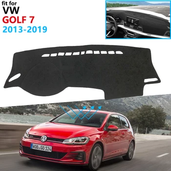Paneļa Vāciņu Aizsargājošu Spilventiņu Volkswagen, VW Golf 7 MK7 2013~2019 Auto Piederumi Domuzīme Kuģa Saulessargs Paklāju 2016 2017 2018