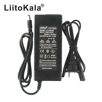 LiitoKala 48V 2A lādētāju 13S 18650 akumulatoru lādētāju 54.6 v 2a pastāvīga strāva konstants spiediens ir pilns ar self-stop