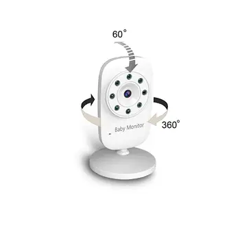 2,0 Collu Audio Bezvadu Baby Tālrunis Drošības Kameru MB24 Temperatūras Uzraudzība 2 Veids, kā Runāt ar Infrasarkano Nakts Redzamības Baby Monitor