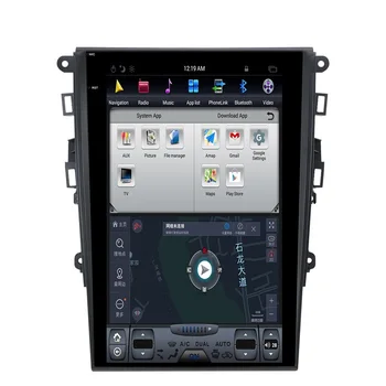 Android 9.0 Tesla stila GPS navigācijas Ford Mondeo MK5 2013-2019 Auto Radio stereo Coche Vertikāla Ekrāna Multimediju Atskaņotājs