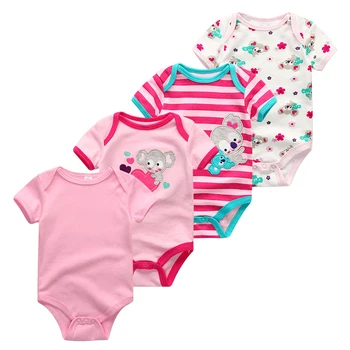 2019 4GAB/Daudz Unisex Vates Baby Girl Apģērbu Jaundzimušajam, Īsām Piedurknēm Meitenēm Apģērbu Unicorn Bodysuit Puiku Drēbes Ropa bebe