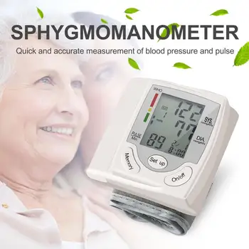 Automātiska Rokas Asins Spiediena Monitoru, Kamertonis Mērītājs Digitālais LCD Ekrāns Portatīvo Veselības Aprūpes Sphygmomanometer visā Pasaulē Pārdošana