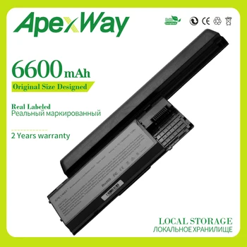Apexway 9 šūnu 6600 mAh Akumulators Priekš Dell Latitude D620 D630 D630c D631 Precision M2300 HX345 NT379 PC764 RC126 TD116 UD088
