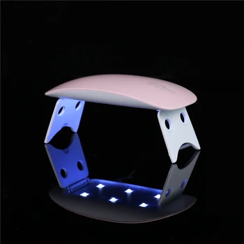 6W UV lampa, Led nagu lampu Mini Fēns nails Portatīvie 2-krāsa pēc izvēles peli-veida lampas gēla laku profesionālās skaistumkopšanas