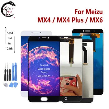 MX4 LCD Meizu MX4 Plus MX6 LCD Displejs, Touch Screen Sensoru Digitizer Montāža Displejs MX4plus Displeja Nomaiņa Pārbaudīta OK