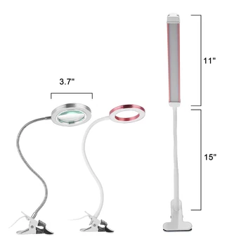 Flexo LED Galda Lampa Lupa Nagu Skaistumkopšanas Gaismas Tetovējums Klipu Gaismas USB Galda Lampas Mājas Students Acu Aprūpes Studiju Lampas Lasīšanas Gaismas