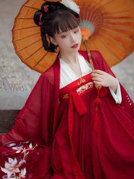 Ķīniešu Tradicionālā Hanfu kleitu, Kostīmu Senās Dinastijas cosplay hanfu ķīnas Hanfu sieviešu Apģērbs Posmā Kleita Tautas Deju Tērpu