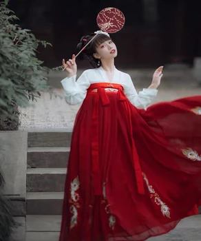 Ķīniešu Tradicionālā Hanfu kleitu, Kostīmu Senās Dinastijas cosplay hanfu ķīnas Hanfu sieviešu Apģērbs Posmā Kleita Tautas Deju Tērpu