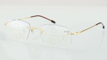 WEARKAPER Sakausējuma Rāmis Progresējoša Multifokāla Lasīšanas Brilles Sievietēm, Vīriešiem Anti-Blu-ray Hyperopia vecuma tālredzība Dioptriju Brilles 1-3