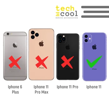FunnyTech®Silikona Case for Iphone 11 l frāzi punk zila fona