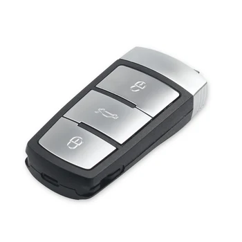 KEYYOU 433MHz 3 Pogas Keyless Neslīpēts Smart Auto Tālvadības Atslēgu Piekariņu VW Passat B6 3C B7 Magotan CC ar ID48 Čipu 3C0959752BA