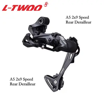 LTWOO A5 2x9 Ātrumu Priekšējo/Aizmugurējo Pārslēdzēju+Izraisīt Pārslēdzēju sviras groupset par MTB kalnu velosipēds Kasetes 11-42T, LTWOO Groupset