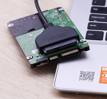 USB 3.0 / C Tipa SATA Kabeli 22pin TypeC Datu Pārneses Vads Adapteris Priekš Macbook DELL, ASUS PC Ārējie HDD 2.5