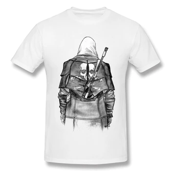 Pirātu Mētelis melns T Krekls assassins creed homme T-Krekls, t-veida, Tīra Īsām Piedurknēm